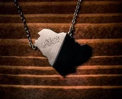 KSA Black Map Pendant