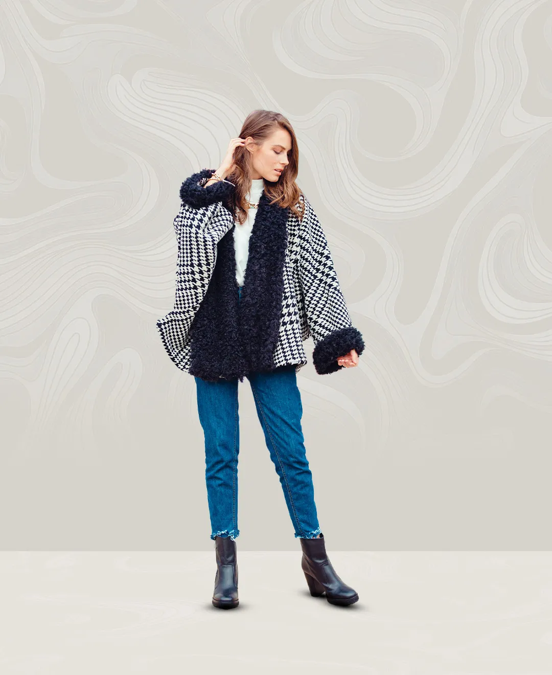 Jacket with fur