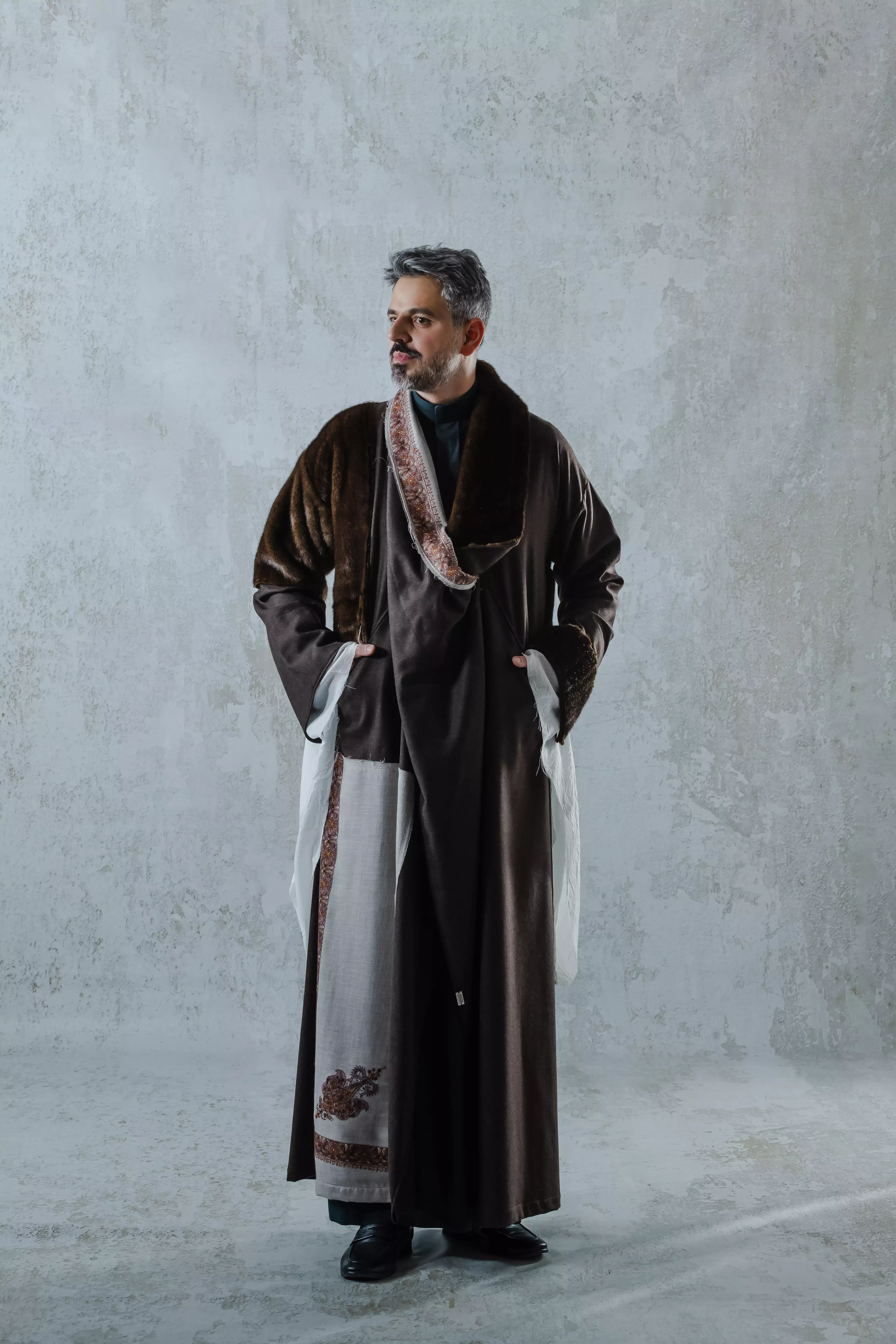 Men's Wool Poncho